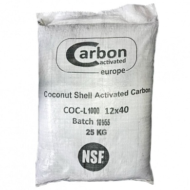 Уголь активированный Carbon Virgin Activated Carbon COC-L1000, мешок 25 кг (50л)